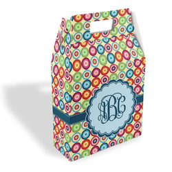 Retro Circles Gable Favor Box (Personalized)
