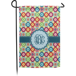 Retro Circles Garden Flag (Personalized)