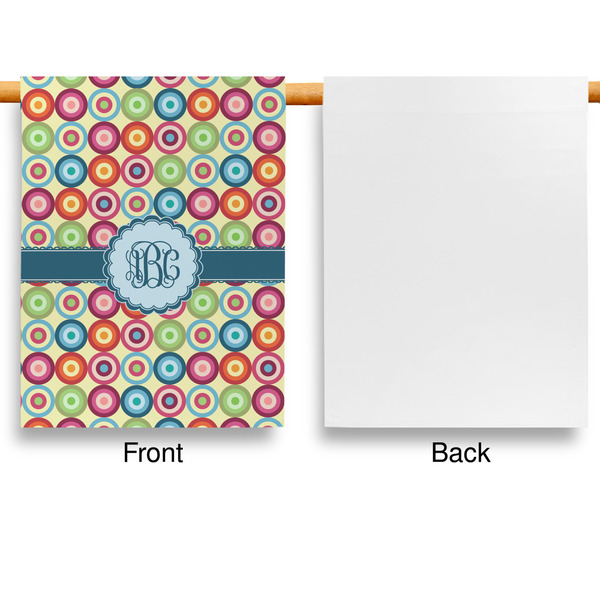 Retro Circles Garden Flags - Large - Single Sided - APPROVAL