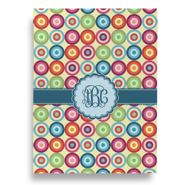 Retro Circles Garden Flags - Large - Single Sided - FRONT