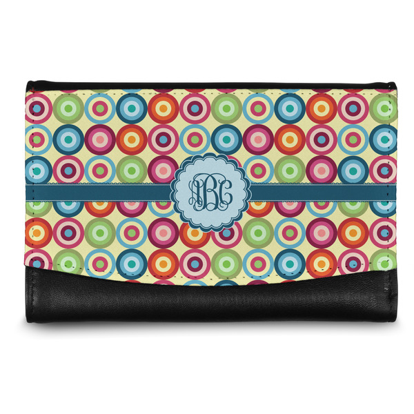 Custom Retro Circles Genuine Leather Women's Wallet - Small (Personalized)