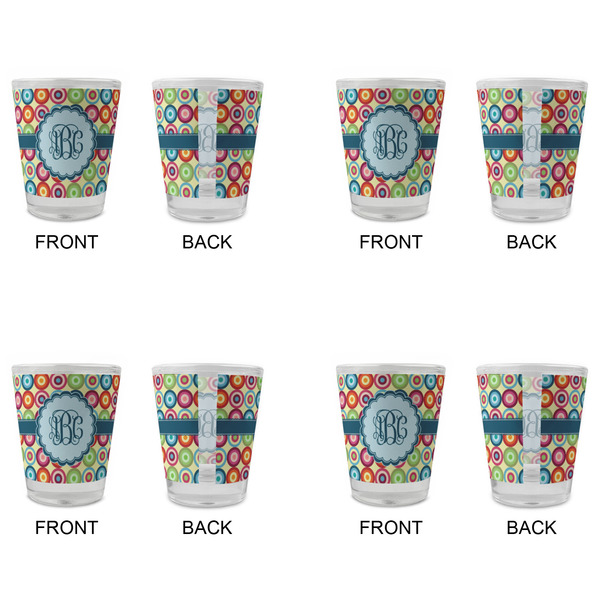 Retro Circles Glass Shot Glass - Standard - Set of 4 - APPROVAL