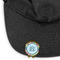 Retro Circles Golf Ball Marker Hat Clip - Main - GOLD
