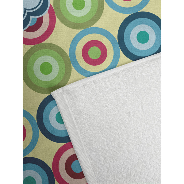 Retro Circles Golf Towel - Detail