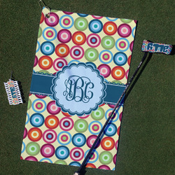 Retro Circles Golf Towel Gift Set (Personalized)
