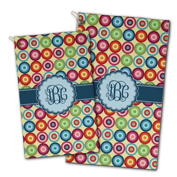Retro Circles Golf Towel - PARENT (small and large)