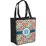 Retro Circles Grocery Bag (Personalized)