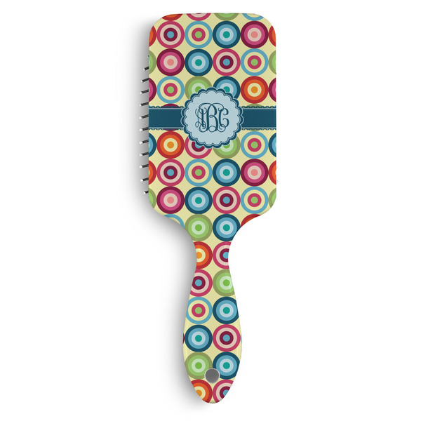 Custom Retro Circles Hair Brushes (Personalized)