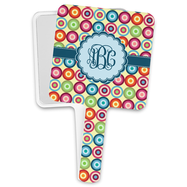 Custom Retro Circles Hand Mirror (Personalized)