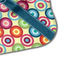 Retro Circles Hooded Baby Towel- Detail Corner