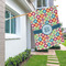 Retro Circles House Flags - Single Sided - LIFESTYLE