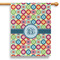 Retro Circles 28" House Flag (Personalized)