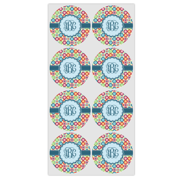 Retro Circles Icing Circle - Medium - Set of 8