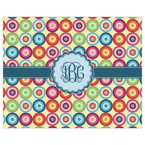 Retro Circles Indoor / Outdoor Rug - 8'x10' - Front Flat