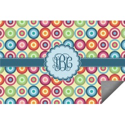 Retro Circles Indoor / Outdoor Rug (Personalized)