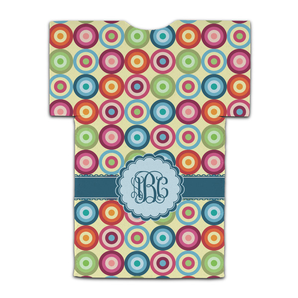 Retro Circles Jersey Bottle Cooler - BACK (flat)