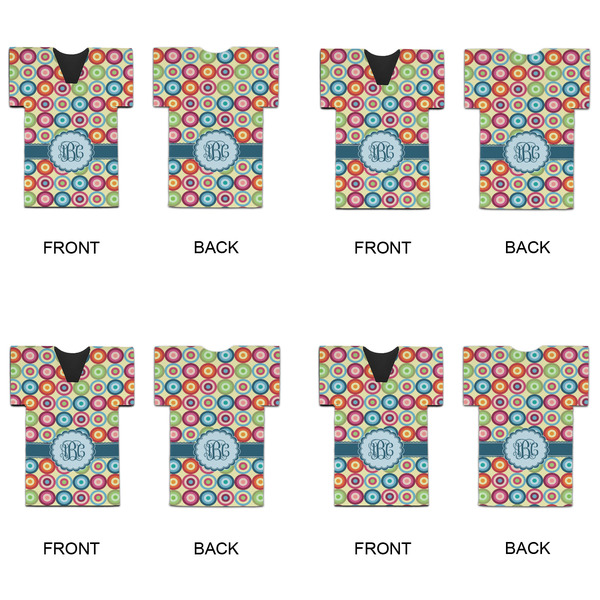 Retro Circles Jersey Bottle Cooler - Set of 4 - APPROVAL