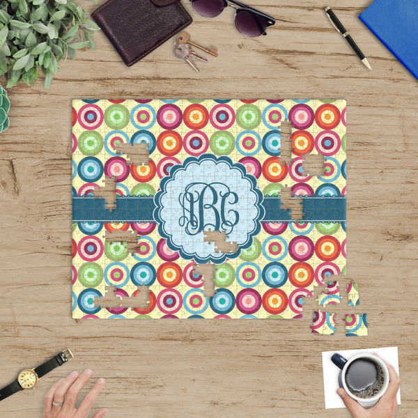 Retro Circles Jigsaw Puzzle 500 Piece - In Context