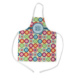 Retro Circles Kid's Apron w/ Monogram
