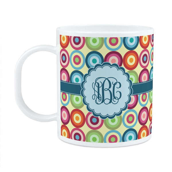 Custom Retro Circles Plastic Kids Mug (Personalized)