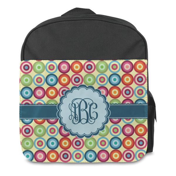 Retro Circles Kids Backpack - Front