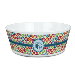 Retro Circles Kid's Bowl (Personalized)