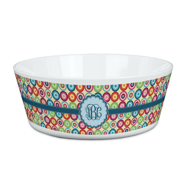 Custom Retro Circles Kid's Bowl (Personalized)