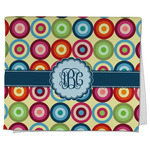 Retro Circles Kitchen Towel - Poly Cotton w/ Monograms