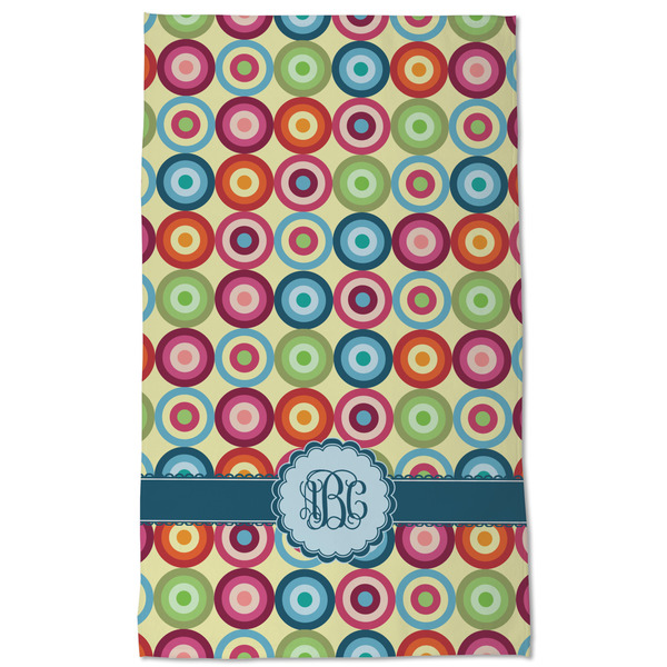 Retro Circles Kitchen Towel - Poly Cotton - Full Front