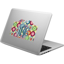 Retro Circles Laptop Decal (Personalized)