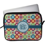 Retro Circles Laptop Sleeve / Case - 11" (Personalized)