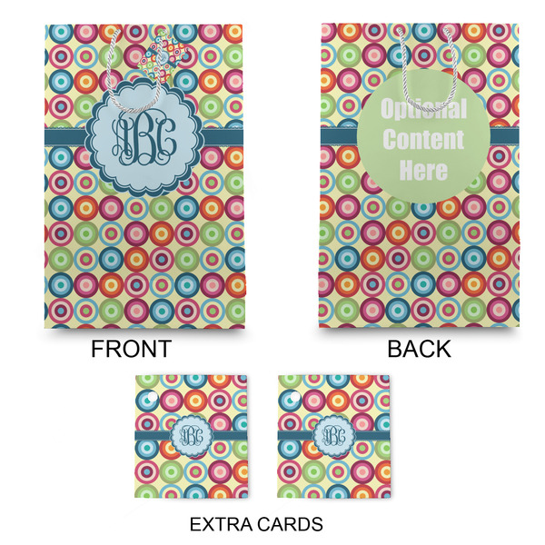 Retro Circles Large Gift Bag - Approval