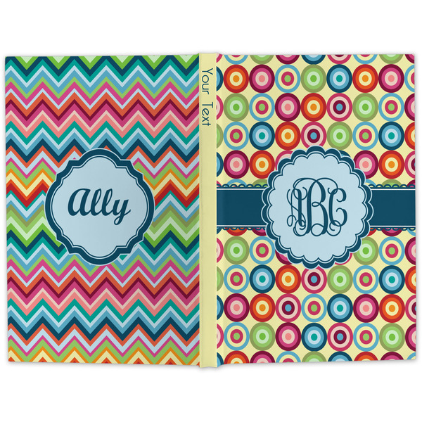 Retro Circles Large Hard Cover Journal - Apvl