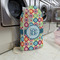 Retro Circles Large Laundry Bag - In Context