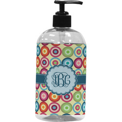 Retro Circles Plastic Soap / Lotion Dispenser (Personalized)