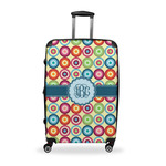 Retro Circles Suitcase - 28" Large - Checked w/ Monogram