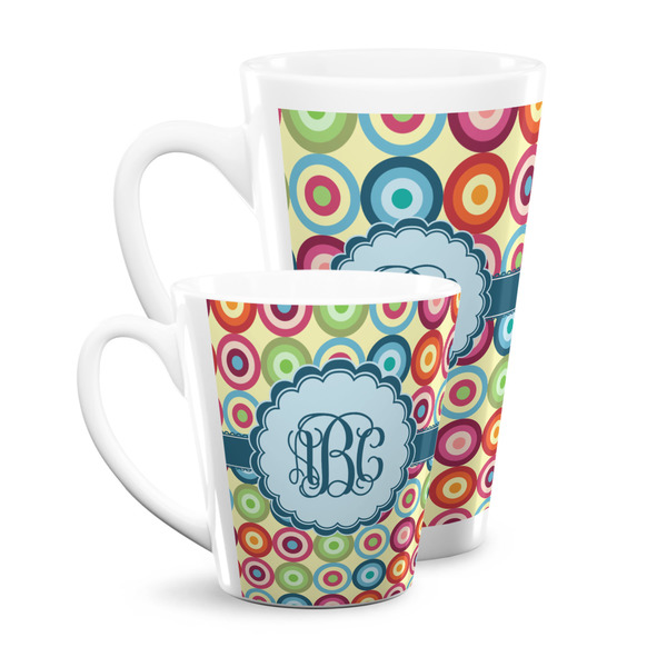 Retro Circles Latte Mugs Main