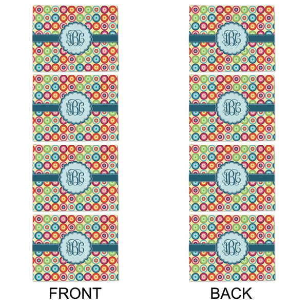 Retro Circles Linen Placemat - APPROVAL Set of 4 (double sided)