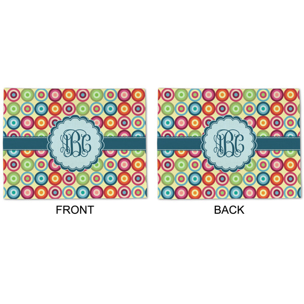 Retro Circles Linen Placemat - APPROVAL (double sided)