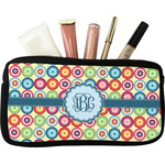 Retro Circles Makeup / Cosmetic Bag (Personalized)