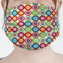 Retro Circles Face Mask Cover (Personalized)