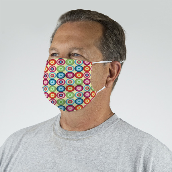 Retro Circles Mask - Quarter View on Guy