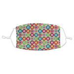 Retro Circles Adult Cloth Face Mask - Standard