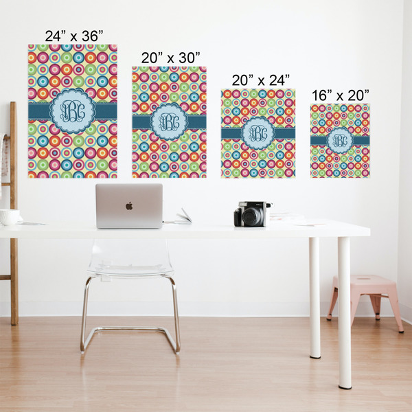 Retro Circles Matte Poster - Sizes