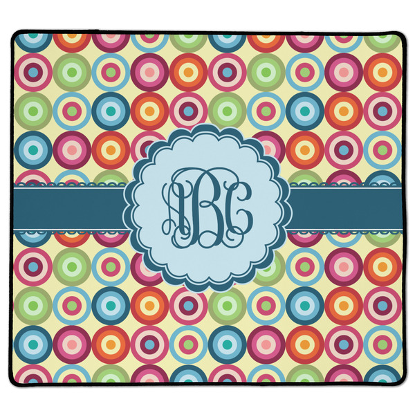 Custom Retro Circles XL Gaming Mouse Pad - 18" x 16" (Personalized)