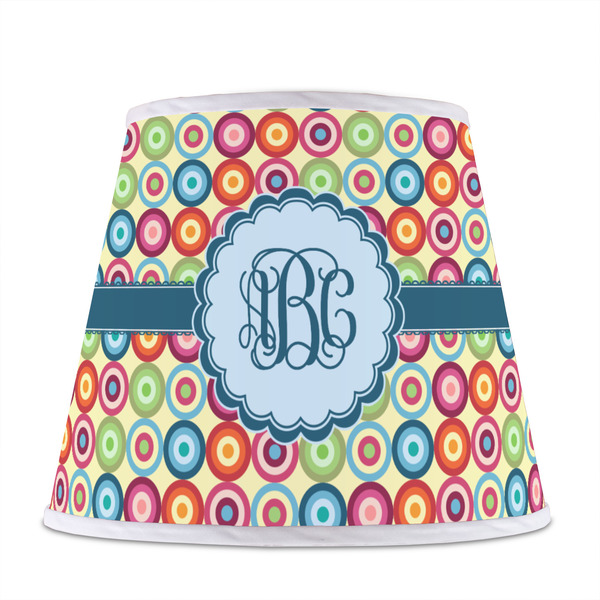 Retro Circles Poly Film Empire Lampshade - Front View