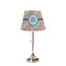 Retro Circles Poly Film Empire Lampshade - On Stand