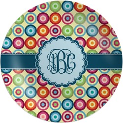 Retro Circles Melamine Plate (Personalized)