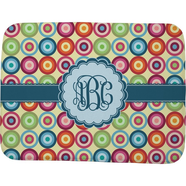 Retro Circles Memory Foam Bath Mat 48 X 36