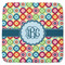 Retro Circles Memory Foam Bath Mat - 48"x48" (Personalized)